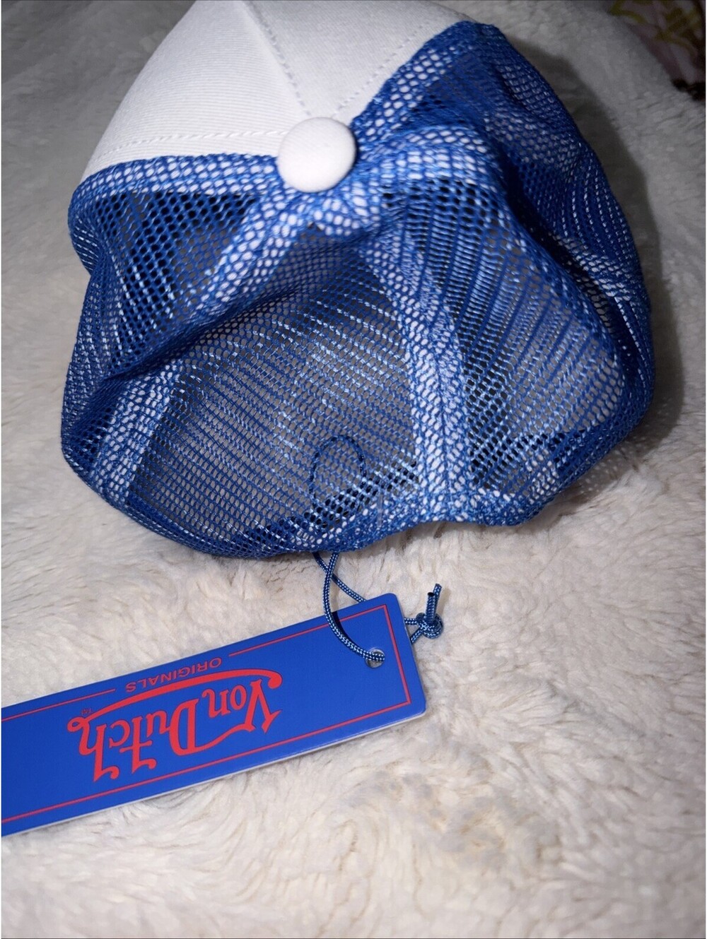 Von Dutch Royal Blue and White Classic Trucker Hat - SnapBack One Size Fits Most - Picture 2 of 6